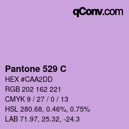 カラーコード: Pantone 529 C | qconv.com