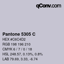 Code couleur: Pantone 5305 C | qconv.com