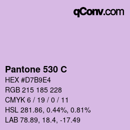 カラーコード: Pantone 530 C | qconv.com