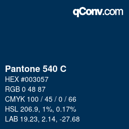 カラーコード: Pantone 540 C | qconv.com