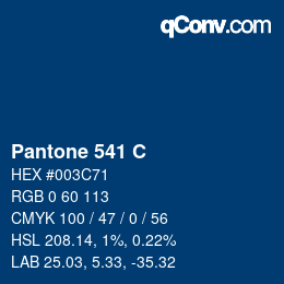カラーコード: Pantone 541 C | qconv.com