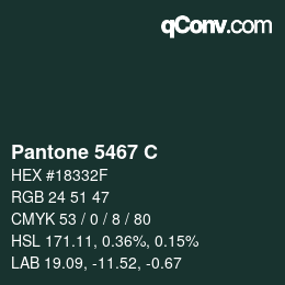 Code couleur: Pantone 5467 C | qconv.com