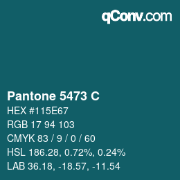 カラーコード: Pantone 5473 C | qconv.com