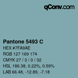 カラーコード: Pantone 5493 C | qconv.com