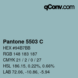 カラーコード: Pantone 5503 C | qconv.com