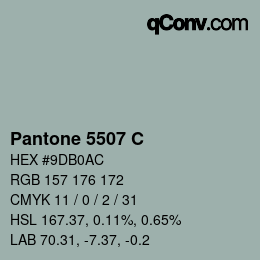 Code couleur: Pantone 5507 C | qconv.com