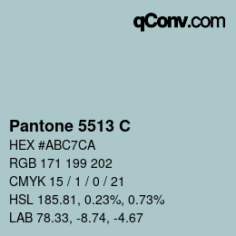 Code couleur: Pantone 5513 C | qconv.com