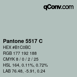 Code couleur: Pantone 5517 C | qconv.com