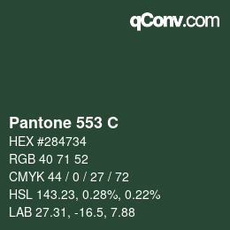 Farbcode: Pantone 553 C | qconv.com