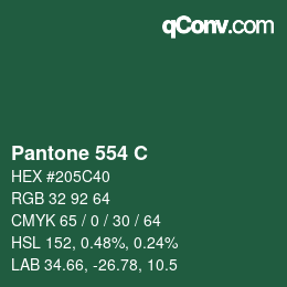 カラーコード: Pantone 554 C | qconv.com