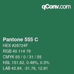 カラーコード: Pantone 555 C | qconv.com