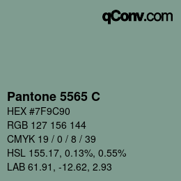 Farbcode: Pantone 5565 C | qconv.com