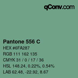 Code couleur: Pantone 556 C | qconv.com