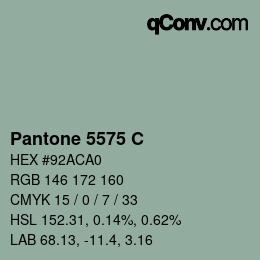 カラーコード: Pantone 5575 C | qconv.com