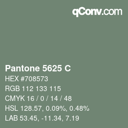 Code couleur: Pantone 5625 C | qconv.com