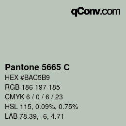 カラーコード: Pantone 5665 C | qconv.com