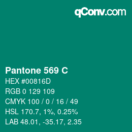 カラーコード: Pantone 569 C | qconv.com