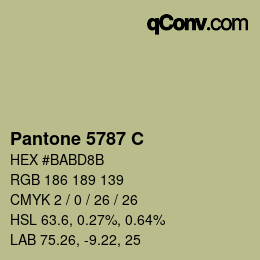 カラーコード: Pantone 5787 C | qconv.com