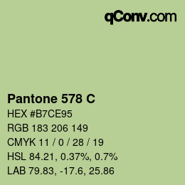 颜色代码: Pantone 578 C | qconv.com