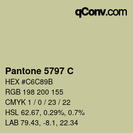 カラーコード: Pantone 5797 C | qconv.com