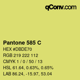 Code couleur: Pantone 585 C | qconv.com