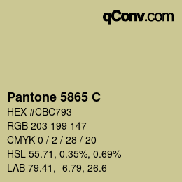 Código de color: Pantone 5865 C | qconv.com