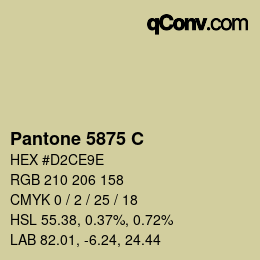 Code couleur: Pantone 5875 C | qconv.com