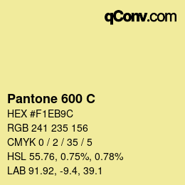 Code couleur: Pantone 600 C | qconv.com