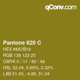 カラーコード: Pantone 620 C | qconv.com