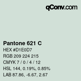 Code couleur: Pantone 621 C | qconv.com