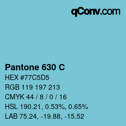 颜色代码: Pantone 630 C | qconv.com