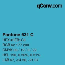 Code couleur: Pantone 631 C | qconv.com