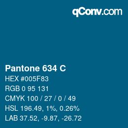 Code couleur: Pantone 634 C | qconv.com