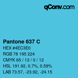 カラーコード: Pantone 637 C | qconv.com