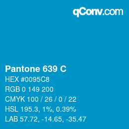 Code couleur: Pantone 639 C | qconv.com