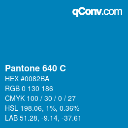 颜色代码: Pantone 640 C | qconv.com