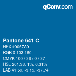 カラーコード: Pantone 641 C | qconv.com