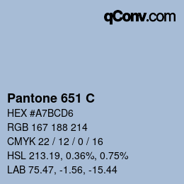カラーコード: Pantone 651 C | qconv.com