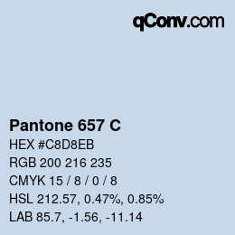 Code couleur: Pantone 657 C | qconv.com