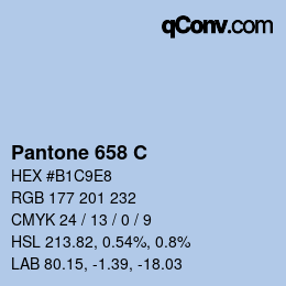 Code couleur: Pantone 658 C | qconv.com