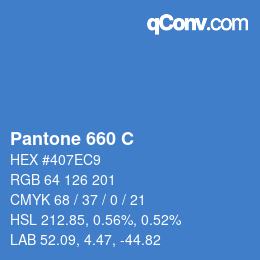 Farbcode: Pantone 660 C | qconv.com