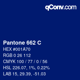 カラーコード: Pantone 662 C | qconv.com