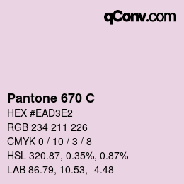 カラーコード: Pantone 670 C | qconv.com