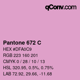 カラーコード: Pantone 672 C | qconv.com