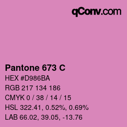 Code couleur: Pantone 673 C | qconv.com