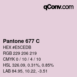 カラーコード: Pantone 677 C | qconv.com