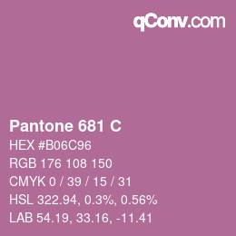 Code couleur: Pantone 681 C | qconv.com