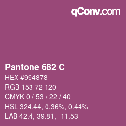 Code couleur: Pantone 682 C | qconv.com