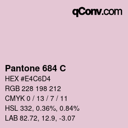 Code couleur: Pantone 684 C | qconv.com