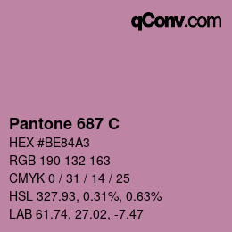 カラーコード: Pantone 687 C | qconv.com